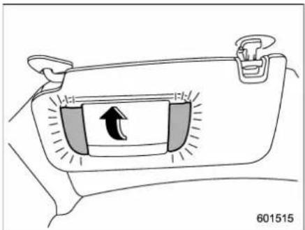 SUBARU 2019 - a■ Vanity mirror with light - 2
