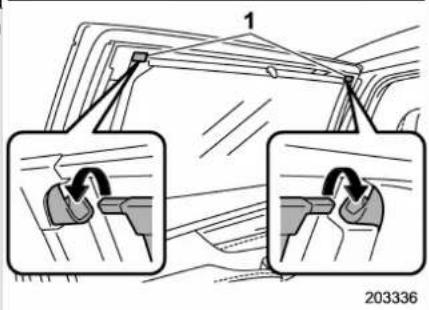 SUBARU 2019 - 2-11. Rear door window it shades (if equipped) prior - 2