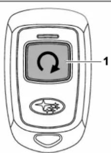 SUBARU 2019 - ■ Remote engine starter transceiver (fob) - 1
