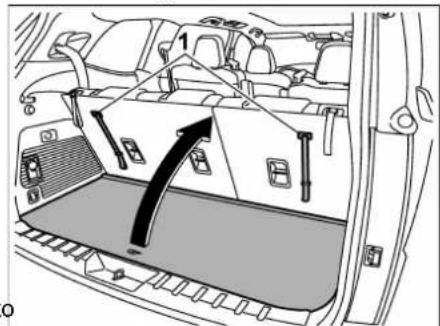 SUBARU 2019 - ■ To remove the cover housing ■ Stowage of the cargo area cover 1. Rewind the cover - 2