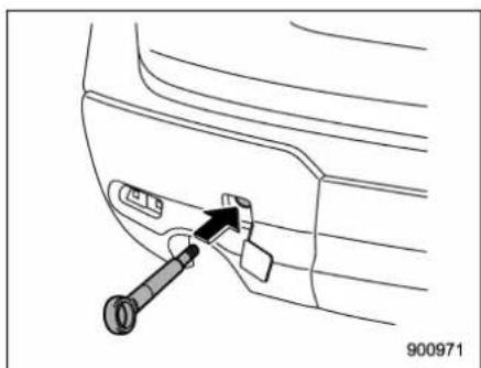 SUBARU 2019 - ▼ Rear towing hook - 2