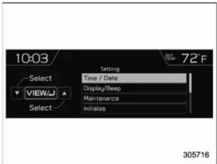 SUBARU 2019 - ▼ Type B multi-function display (color LCD) - 83