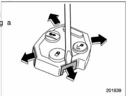 SUBARU 2019 - ■ Replacing transmitter battery Battery: Button battery CR1620 or equivalent - 3