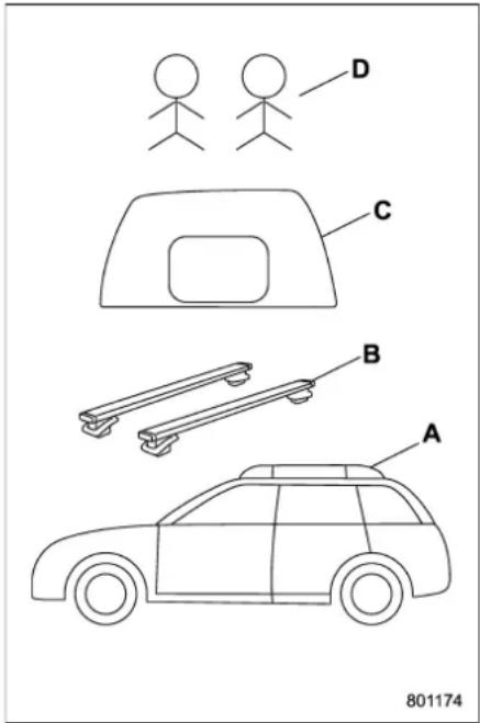 SUBARU 2019 - ▼ When the vehicle is parked on ground - 1