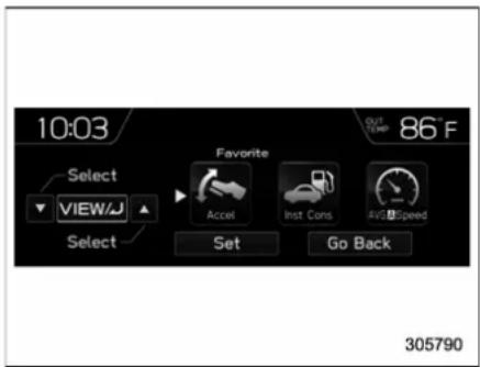 SUBARU 2019 - ∇ Favorite setting - 1