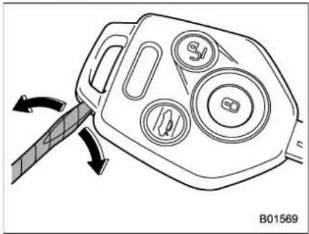 SUBARU 2019 - ■ Replacing transmitter battery Battery: Button battery CR1620 or equivalent - 1