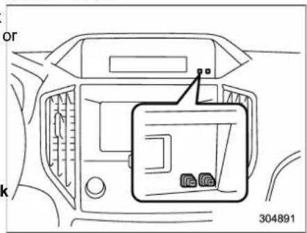 SUBARU 2019 - ▼ Type A multi-function display (black and white) - 2