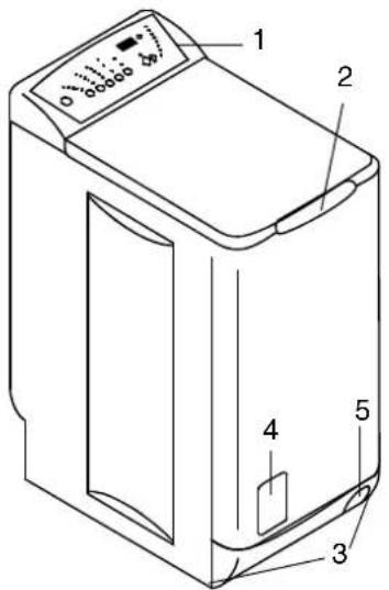 Zanussi-Electrolux ZWA 5130 - WASHING MACHINE DESCRIPTION - 1
