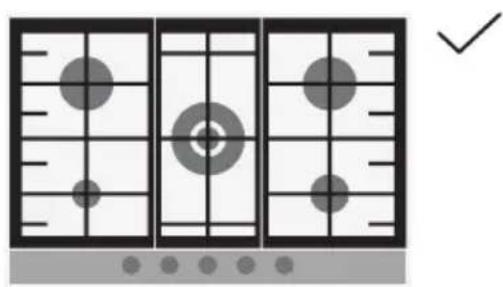 Diagram showing three grid-based positions with circles and a checkmark in the corner, likely illustrating a scoring or logic puzzle.