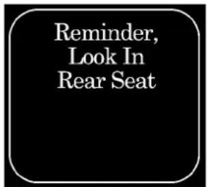 Reminder, Look In Rear Seat