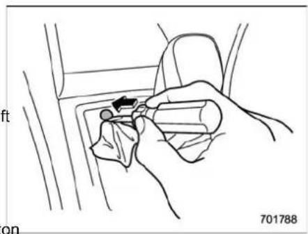 SUBARU 2020 - ▼ Shift lock release - 1