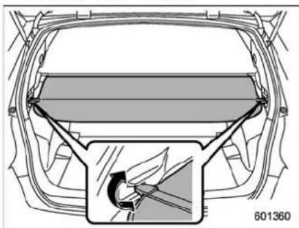 SUBARU 2020 - Cargo area cover (5-door models - if equipped) - 1