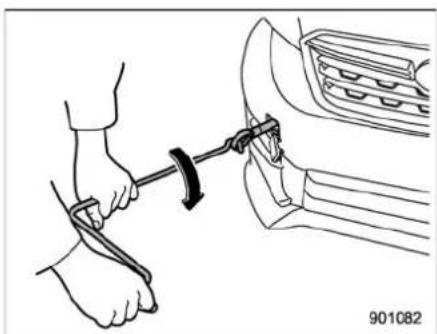 SUBARU 2020 - ▼ Front towing hook - 3