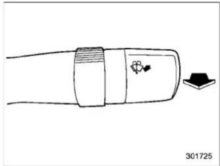SUBARU 2020 - Operating the wiper lever - 3