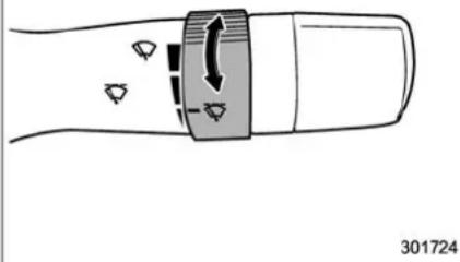 SUBARU 2020 - Operating the wiper lever - 2