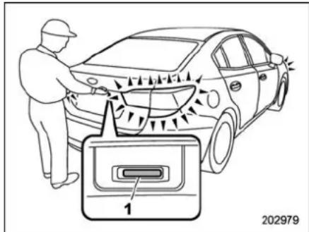 SUBARU 2020 - ■ To open and close the trun lid from outside - 1