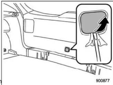SUBARU 2020 - Rear gate - if the rear gate cannot be opened - 1