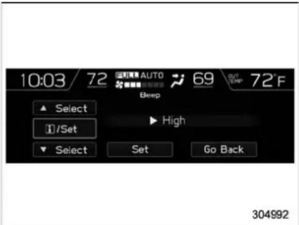 10:03 72 AUTO 69 OUT- 72°F Select High 1/Set Select Set Go Back 304992