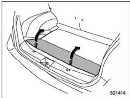 SUBARU 2020 - ■ Stowage of the cargo area cover - 1