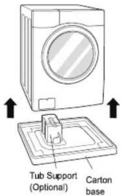 LG WD62J6WY1W - Unpacking and Removing Transit Bolts - 1
