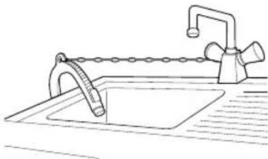 LG WD62J6WY1W - Installing the Drain Hose - 2