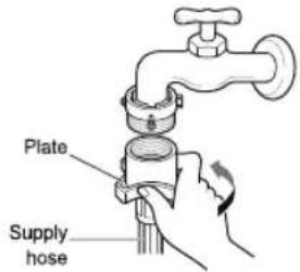 LG WD62J6WY1W - Connecting Screw-Type Hose to Tap Without Thread - 4