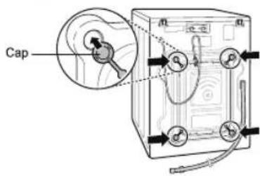 LG WD62J6WY1W - Unpacking and Removing Transit Bolts - 2