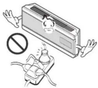 LG ASNW2463RH2 - Do not place a heater or other appliances near the power cable. - 1