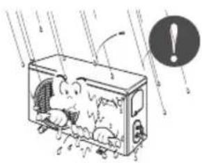Illustration of a cartoon character inside an industrial container with numbered parts and an exclamation mark in the corner.