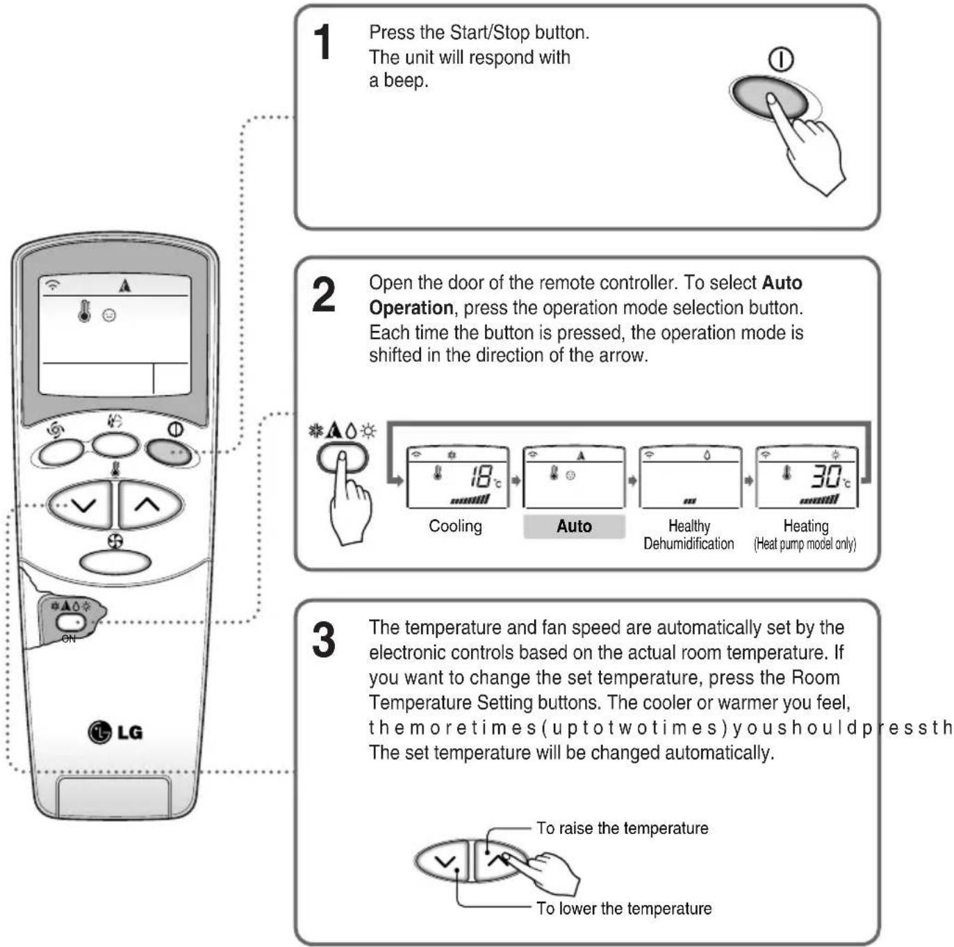 LG ASNW2463RH2 - Auto operation (Optional) - 1