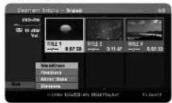 LG RHT399H - Použití nabídky disku - 1