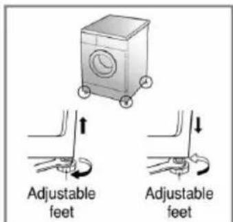 LG F5088LD - ■ Level adjustment - 2