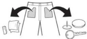Diagram illustrating a sewing or sewing process with labeled parts including skirt, pocket, and key