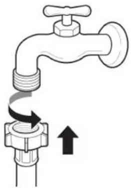 LG F2J6HM1W - Connecting screw-type hose to tap with thread - 1