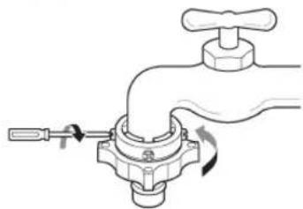 LG F2J6HM1W - Connecting one touch type hose to tap without thread - 3