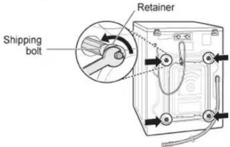 Shipping bolt Retainer