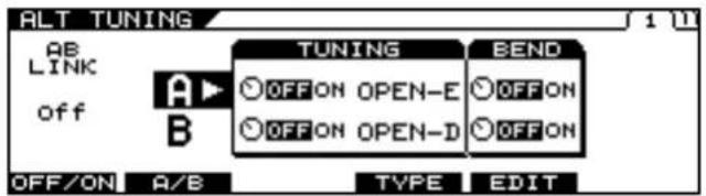 ROLAND VG-99 - Setting TUNING - 1