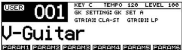 ROLAND VG-99 - Screen 2: - 1
