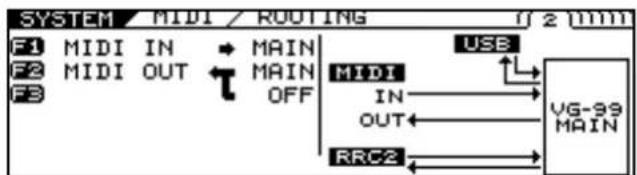 ROLAND VG-99 - MIDI ROUTING - 1