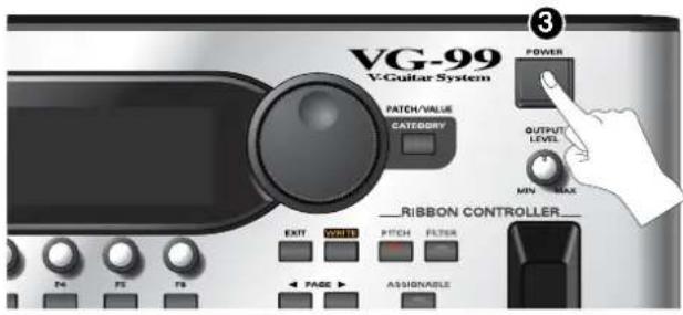 ROLAND VG-99 - Turning Off the Power - 1