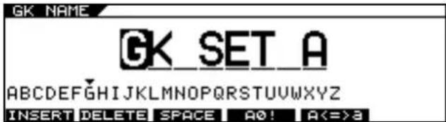 ROLAND VG-99 - Naming GK Settings (GK NAME) - 2