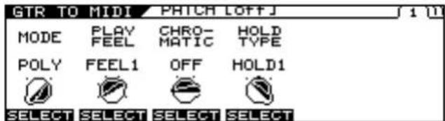 ROLAND VG-99 - Set the mode with [F1] (SELECT) or the F1 knob. - 2
