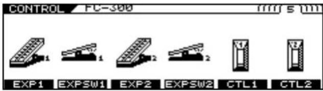 ROLAND VG-99 - Select the controller you want to set with PAGE [ ] and [F1]–[F6]. - 5