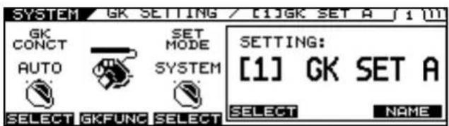 ROLAND VG-99 - Setting Whether or Not the Divided Pickup Is Used (GK CONNECT) - 1
