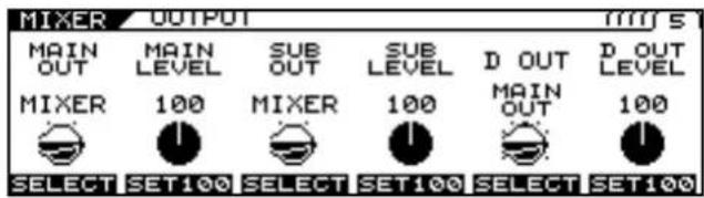 ROLAND VG-99 - Setting the Output Signal and Level (OUTPUT) - 1