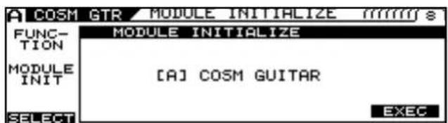 ROLAND VG-99 - Partially Initializing Patch Parameters (MODULE INITIALIZE) - 1