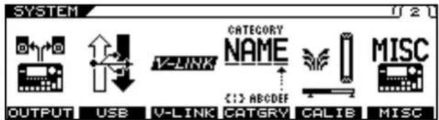 ROLAND VG-99 - Naming User Categories (CATEGORY NAME) - 1