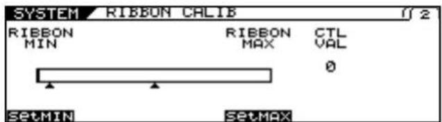 ROLAND VG-99 - Adjusting the Ribbon Controller (CALIBRATION) - 2