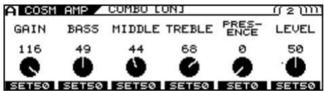 ROLAND VG-99 - Setting the COSM AMP Tone - 2