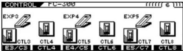 ROLAND VG-99 - Select the controller you want to set with PAGE [ ] and [F1]–[F6]. - 6